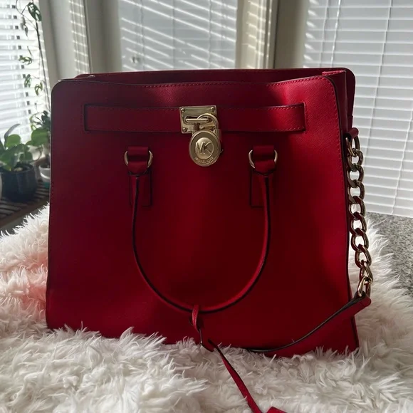 MK Orange Red Purse - Picture 5 of 8